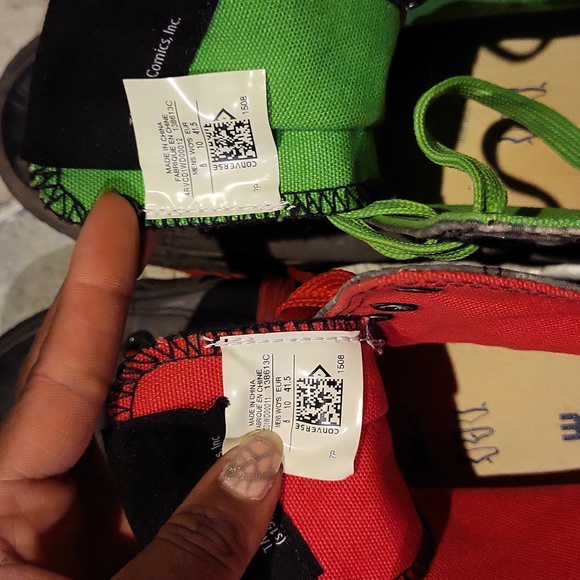 Custom Harley & Joker Hi Top Converse - Picture 3 of 4